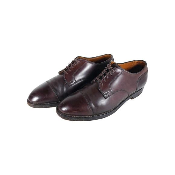 Alden Men's US 7B/D Brown Shell Cordovan Cap Toe Derby Oxford Shoes - Picture 1 of 16